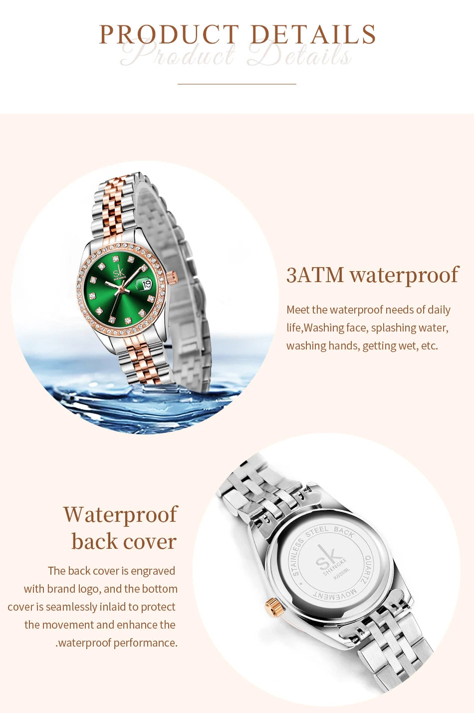 Woman's Luxury Quartz Watch