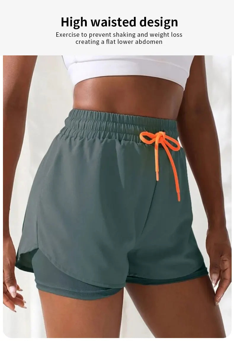 High Rise Sports Shorts