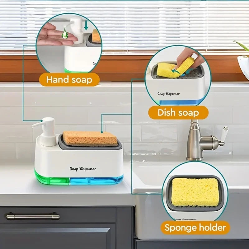 Hand and Dish Soap Dispenser Set