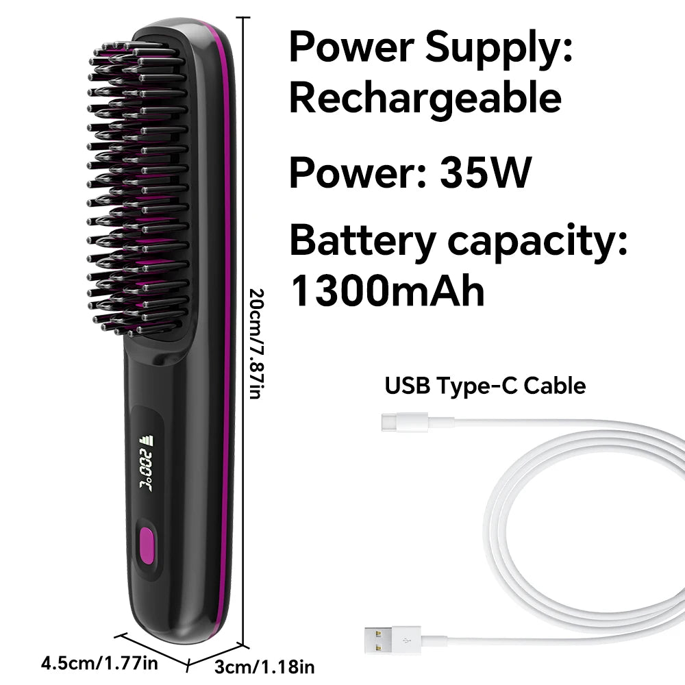 HeatWave Cordless Hair Brush
