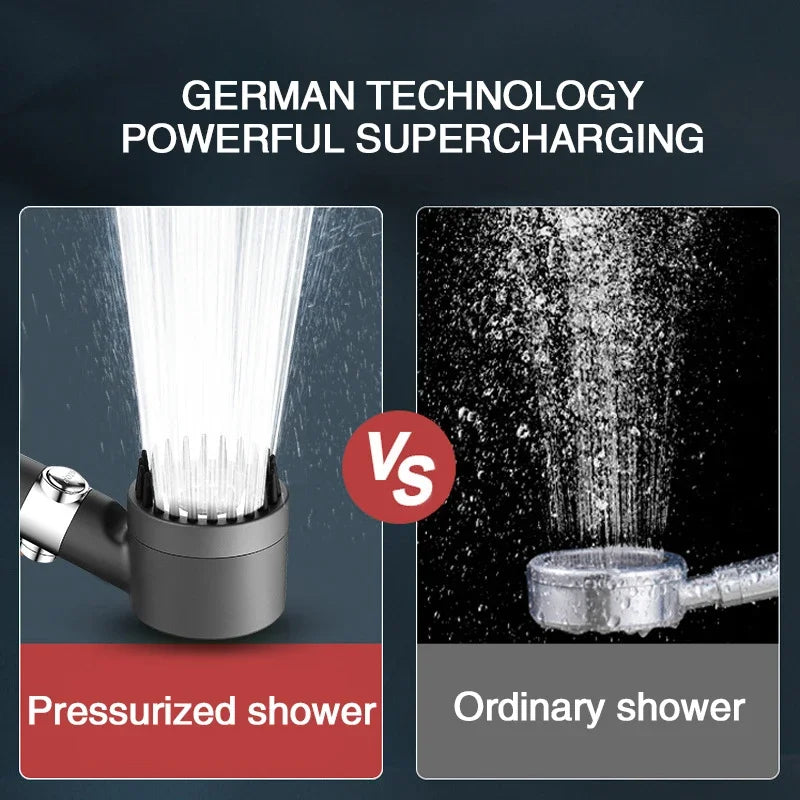 3-mode Adjustable High-Pressure Shower Head
