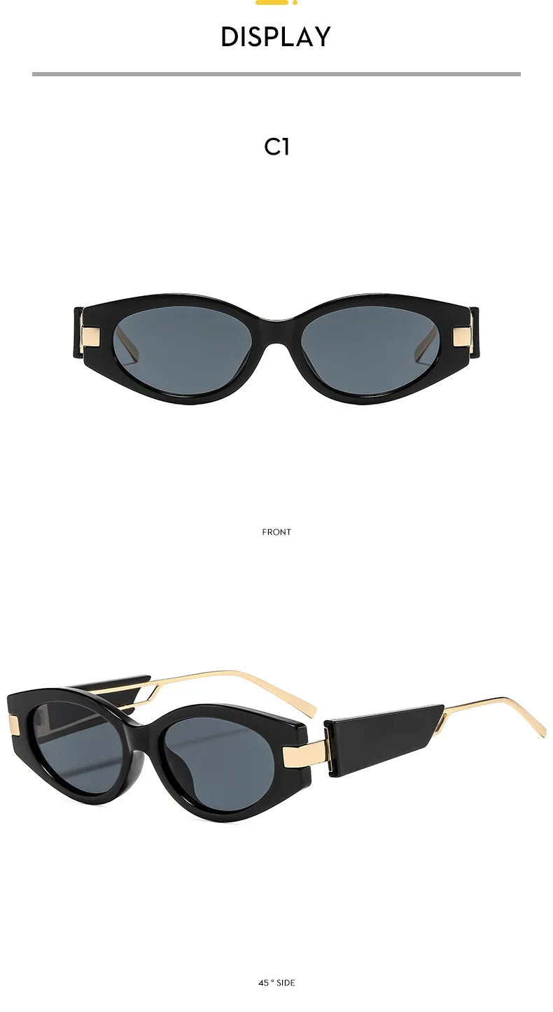 Luxury Design Oval Sunglasses