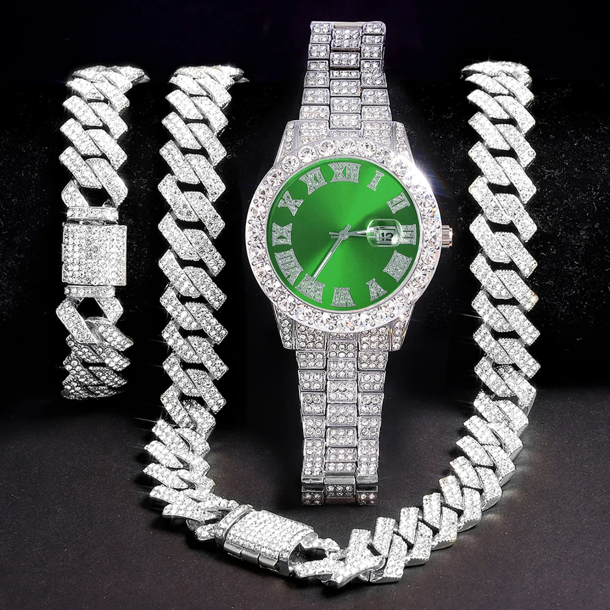 Women's Luxury Watch Jewelry Set