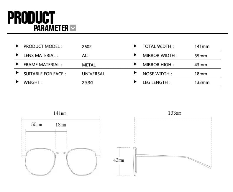 Fashion Retro Trend  Sunglasses