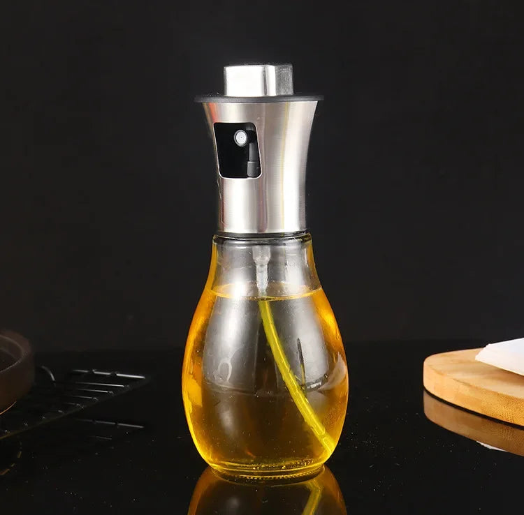 Stainless Steel Glass Oil Spray Bottle