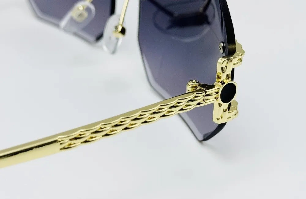 Vintage Rimless Women Sunglasses